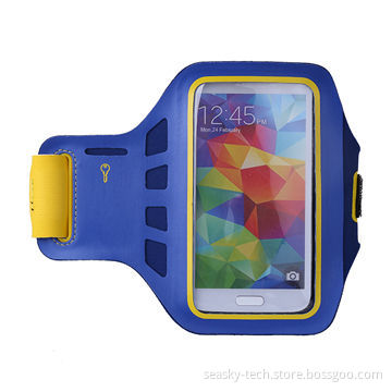 Neoprene material running armband pouch for Samsung galaxy S5